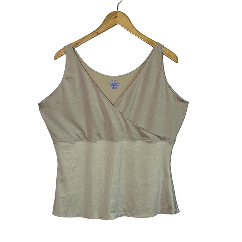 SPANX Women 3X Nude Slimming Surplice Shapewear Tank Lightweight Classic Layer